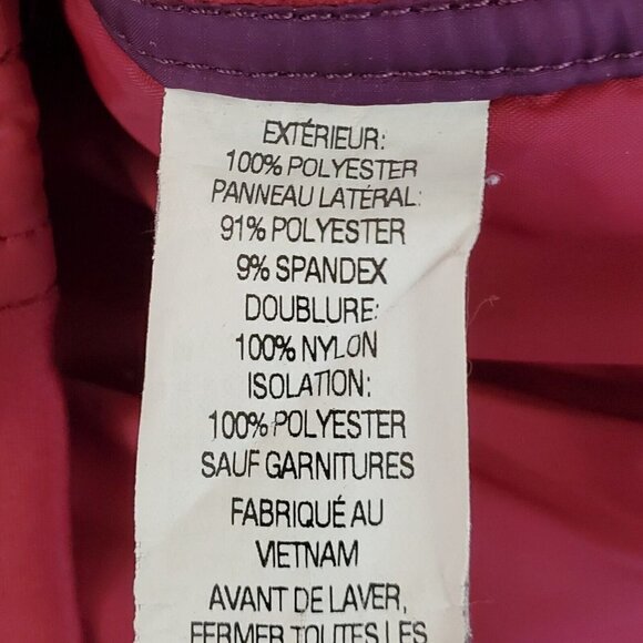 LL Bean Vest Jacket‎ Womens Medium Cranberry Thinsulate Quilted Outdoor Pockets - Picture 9 of 12